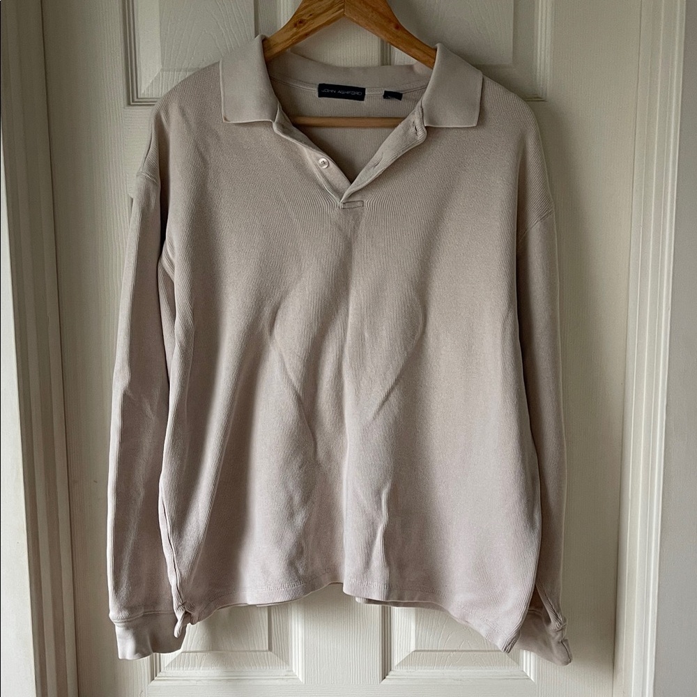 Vintage beige Polo long sleeve